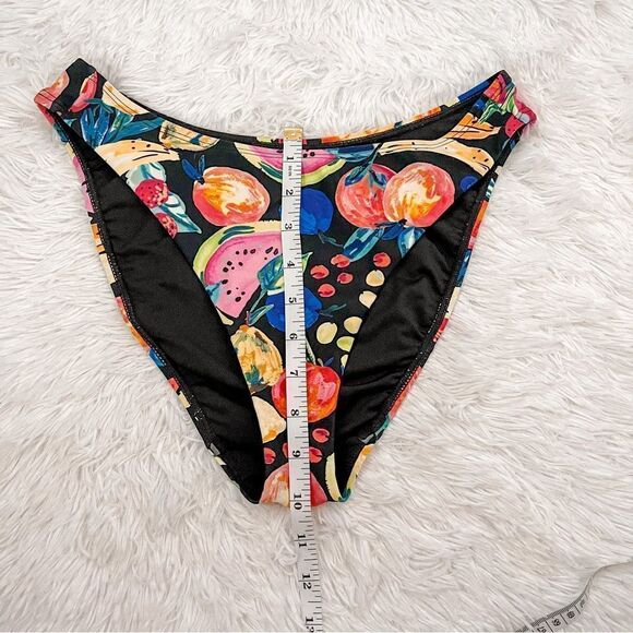 Show Me Your Mumu Black Fruity Print Monterey Swim Bikini Bottoms SZ S NWOT - Picture 8 of 9